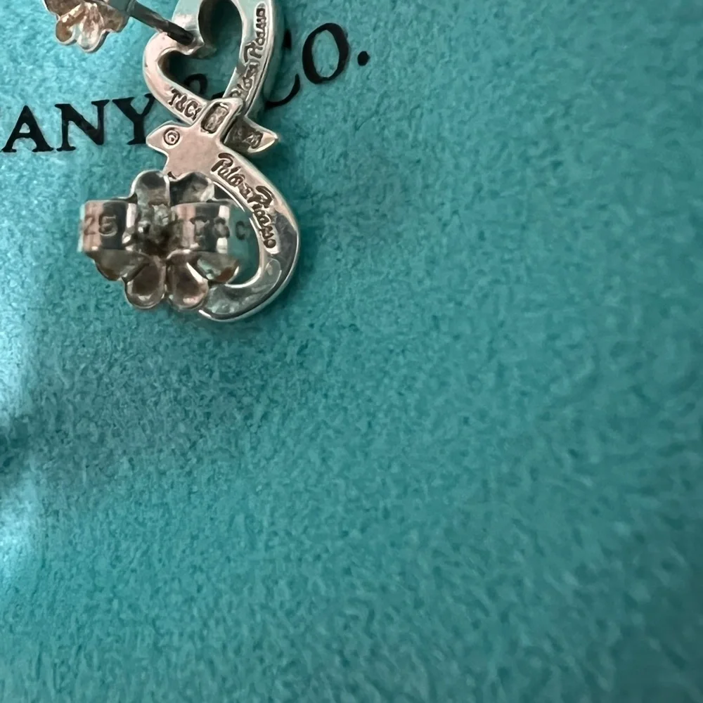 🌸🌸 Authentic Tiffany & Co. Paloma Picasso Sterling Silver Loving Heart E… - Picture 6 of 7